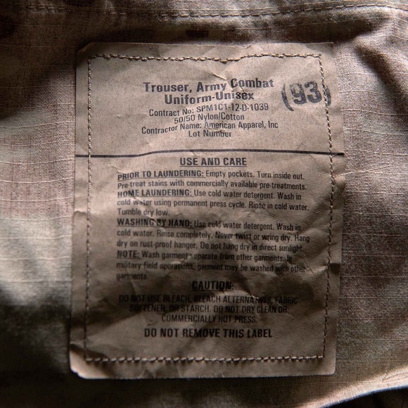 Multicam Army Combat BDU Pants - Picture 4 of 4